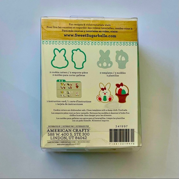 Bunny and basket cookie cutter kit - Picture 2 of 4